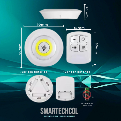 Lampara Luz Led X3 Portatil Inalambrica