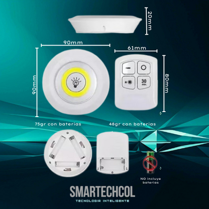 Lampara Luz Led X3 Portatil Inalambrica